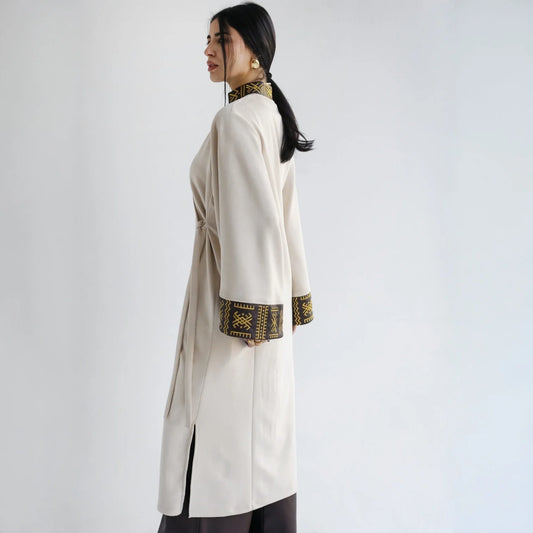 Kaftan Cache-Cœur Brodé