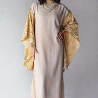 Kaftan à manches évasées brodé