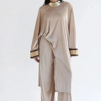 Ensemble en velours brodé