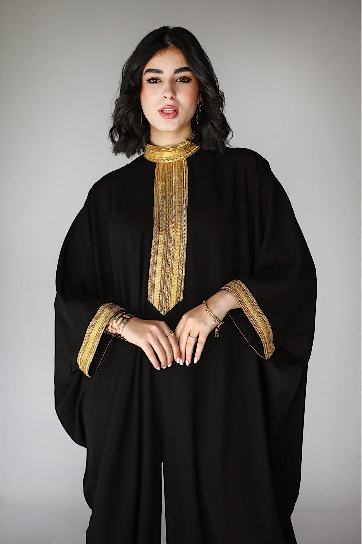 Combinaison Sarouel Brodée Noire