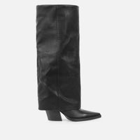 Bottes à Talons 'Dakota' Style Western, Revers Noir Profond