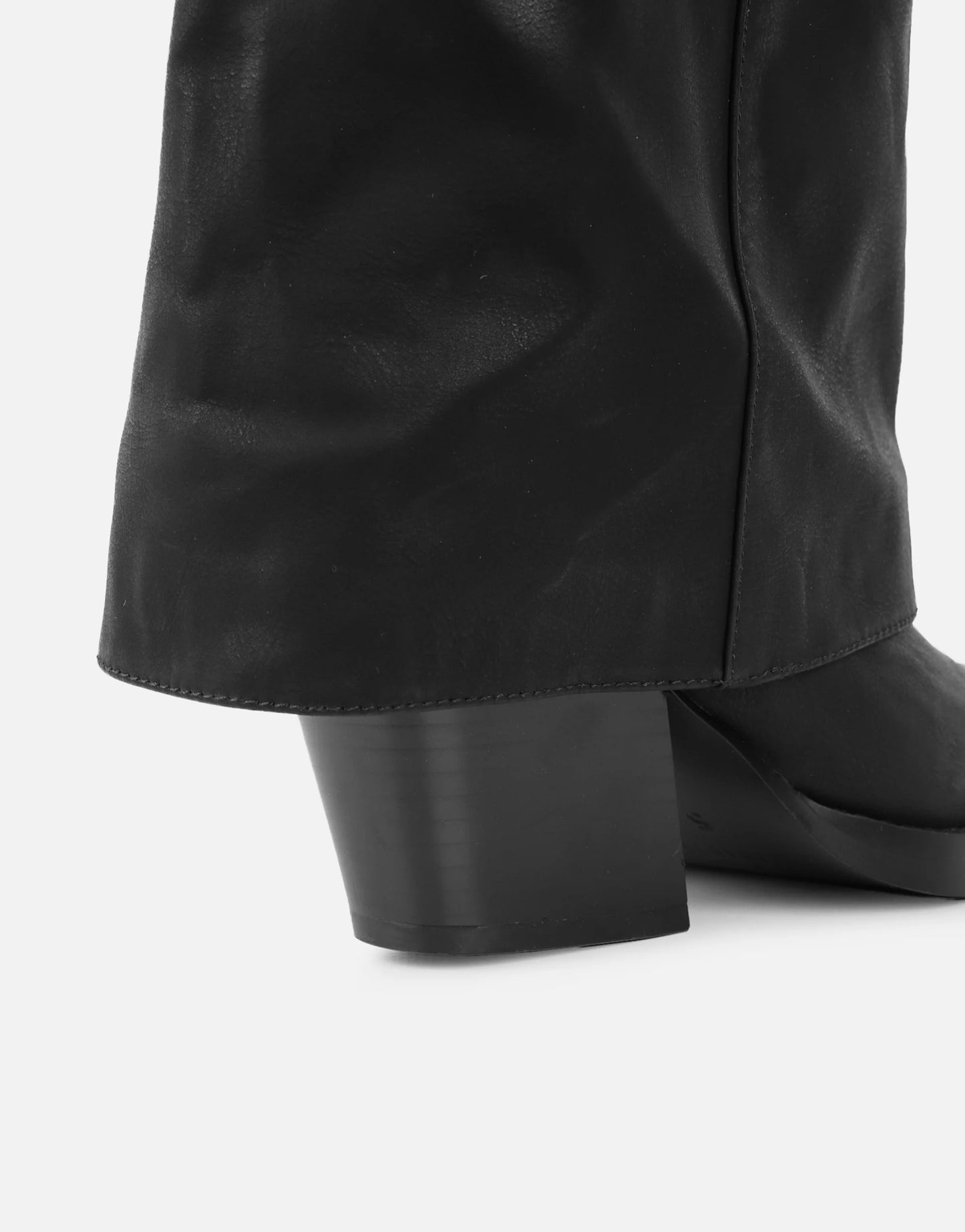 Bottes à Talons 'Dakota' Style Western, Revers Noir Profond