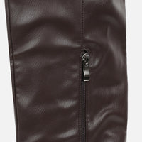 Bottes Marron à Talons Hauts et Genoux