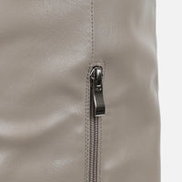 Bottes Taupe à Talons Hauts et Genoux