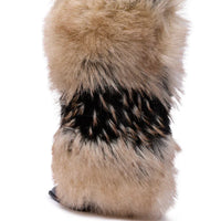 Bottes 'Fiesta' Hautes à Talon en Fausse Fourrure Multicolore