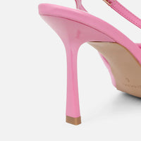 Escarpins Slingback en Velours Rose