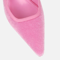 Escarpins Slingback en Velours Rose