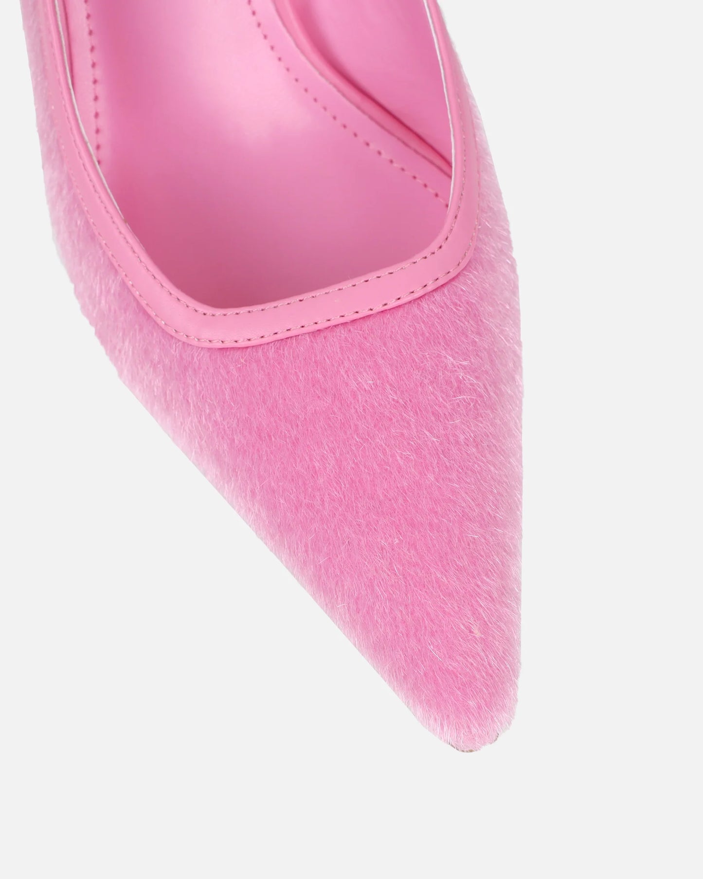 Escarpins Slingback en Velours Rose