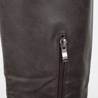 Bottes Marron à Détail Patte, Hauteur Genou