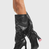 Chaussures à plateforme pour femmes en PU argenté scintillant, élégantes et tendance.