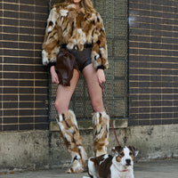 Blouson Bomber 'Blizzard' en Fausse Fourrure Fennec