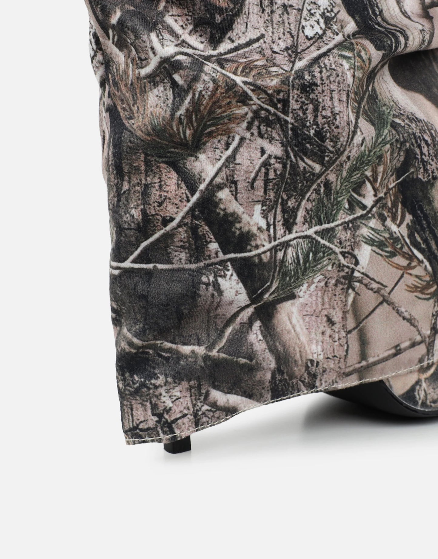 Bottes à Talons avec Revers Imprimé Naturel