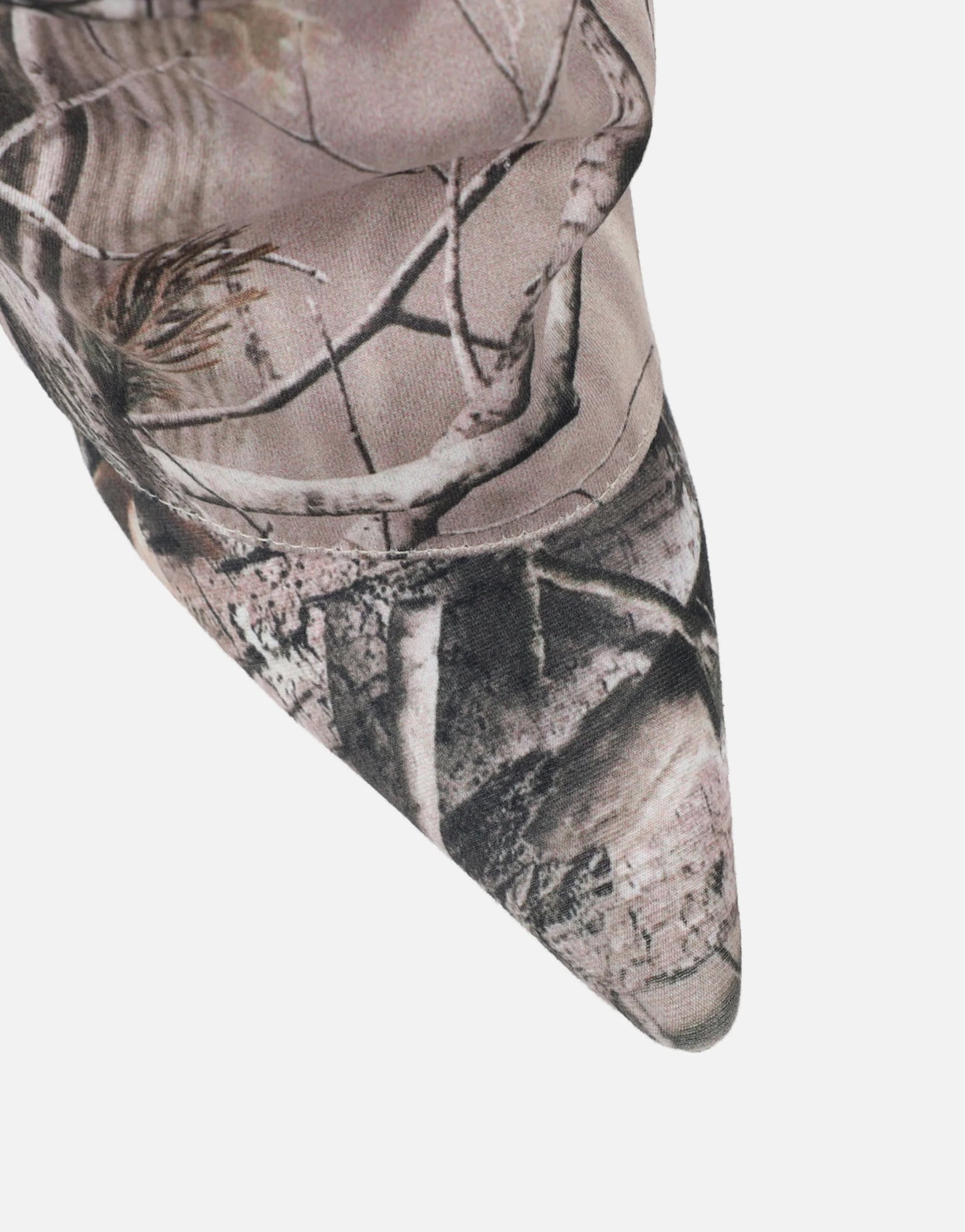 Bottes à Talons avec Revers Imprimé Naturel