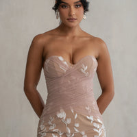 Robe de Soirée Everlasting Brodée Ivoire