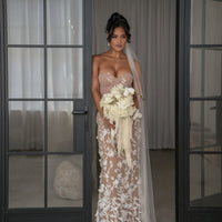 Robe de Soirée Everlasting Brodée Ivoire