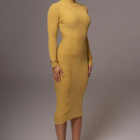 Robe Midi Eliz Vert Citron