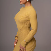 Robe Midi Eliz Vert Citron