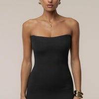 ROBE MAXI CIELO À CONTRASTES NOIRE