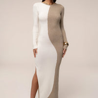 Robe No Hard Feelings Beige/Ivoire
