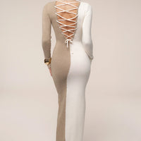 Robe No Hard Feelings Beige/Ivoire