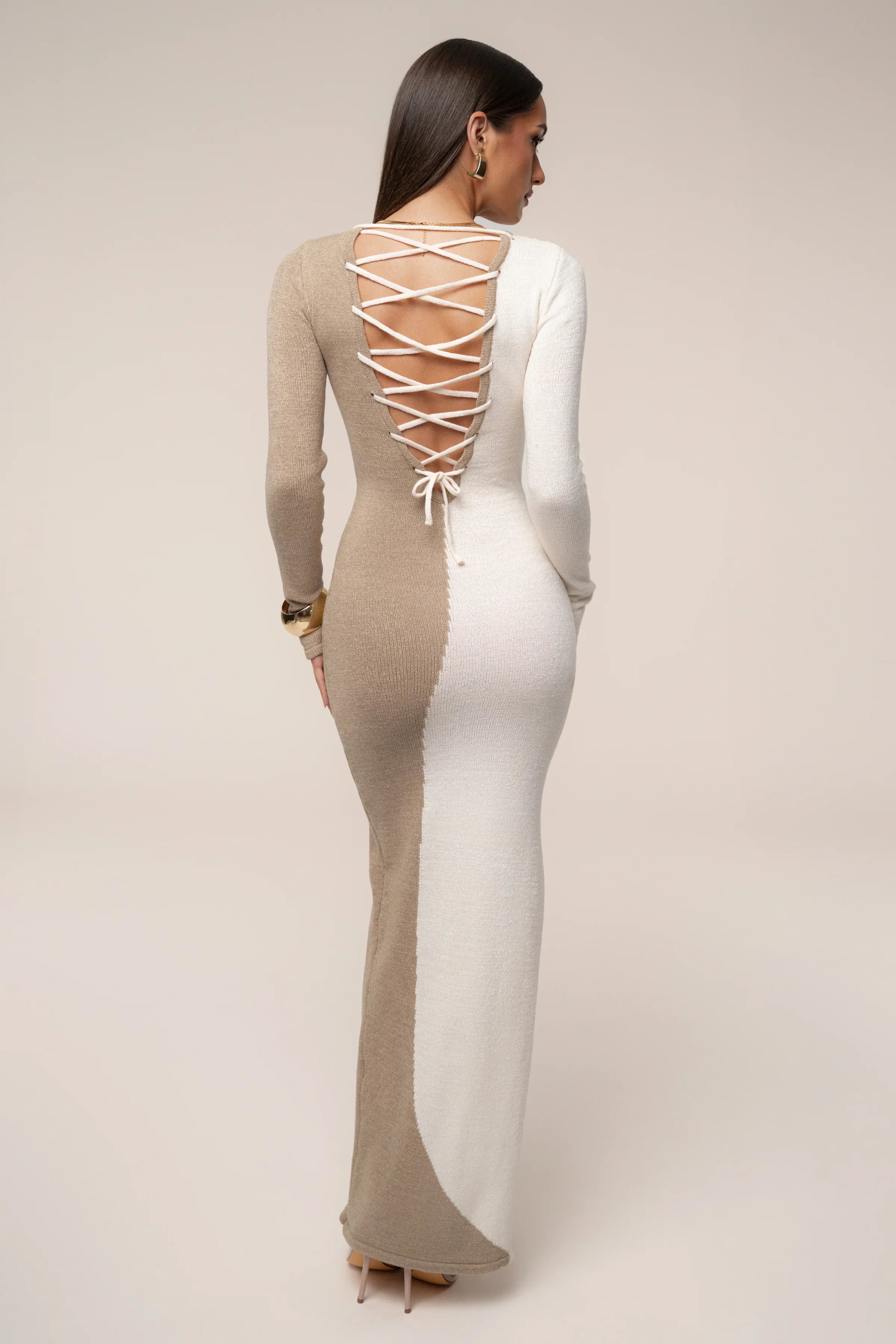 Robe No Hard Feelings Beige/Ivoire