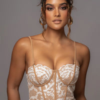 Robe Mini Marilyn en Dentelle Blanche