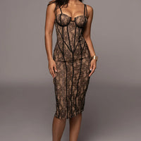ROBE KATERINA EN DENTELLE NOIR