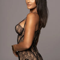 ROBE KATERINA EN DENTELLE NOIR
