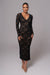 Robe Longue Canada en Dentelle Noire