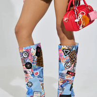 SYLRILA MULTI ABSTRACT BOOT