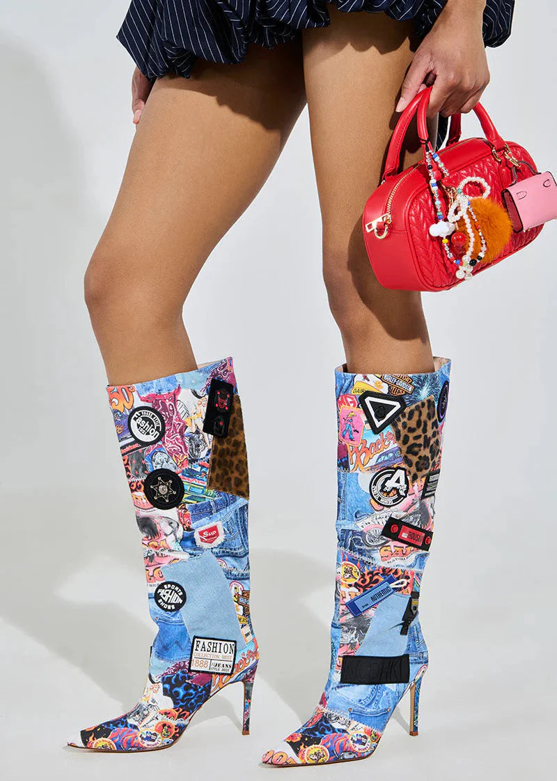 SYLRILA MULTI ABSTRACT BOOT