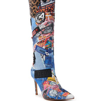 SYLRILA MULTI ABSTRACT BOOT