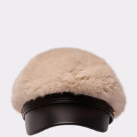 Chapeau 'Uptown' à Bord en Fausse Fourrure