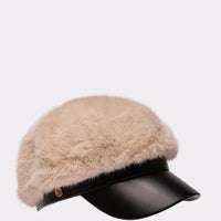 Chapeau 'Uptown' à Bord en Fausse Fourrure