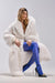 Manteau 'Arctica' Long en Fausse Fourrure Blanche