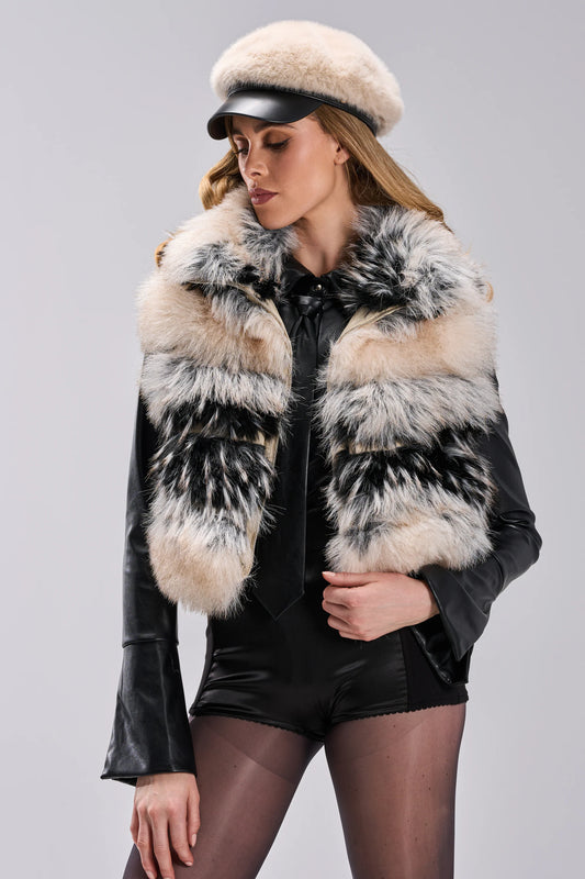 Gilet 'Glory' Long en Fausse Fourrure