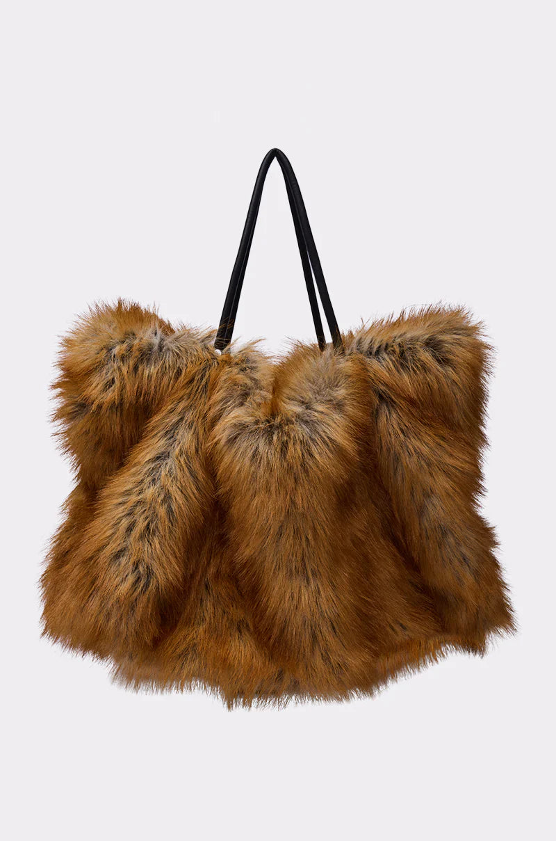 Sac Fourre-Tout 'Nova' en Fausse Fourrure