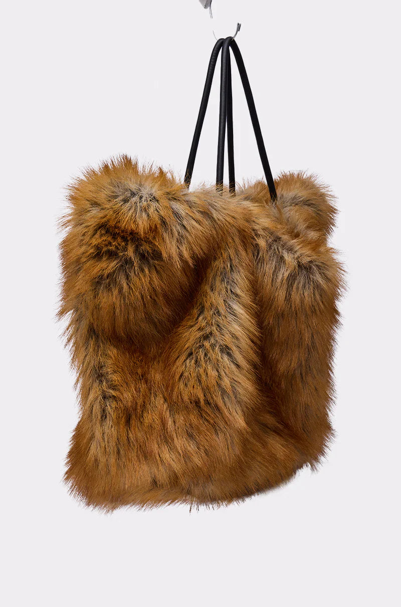 Sac Fourre-Tout 'Nova' en Fausse Fourrure