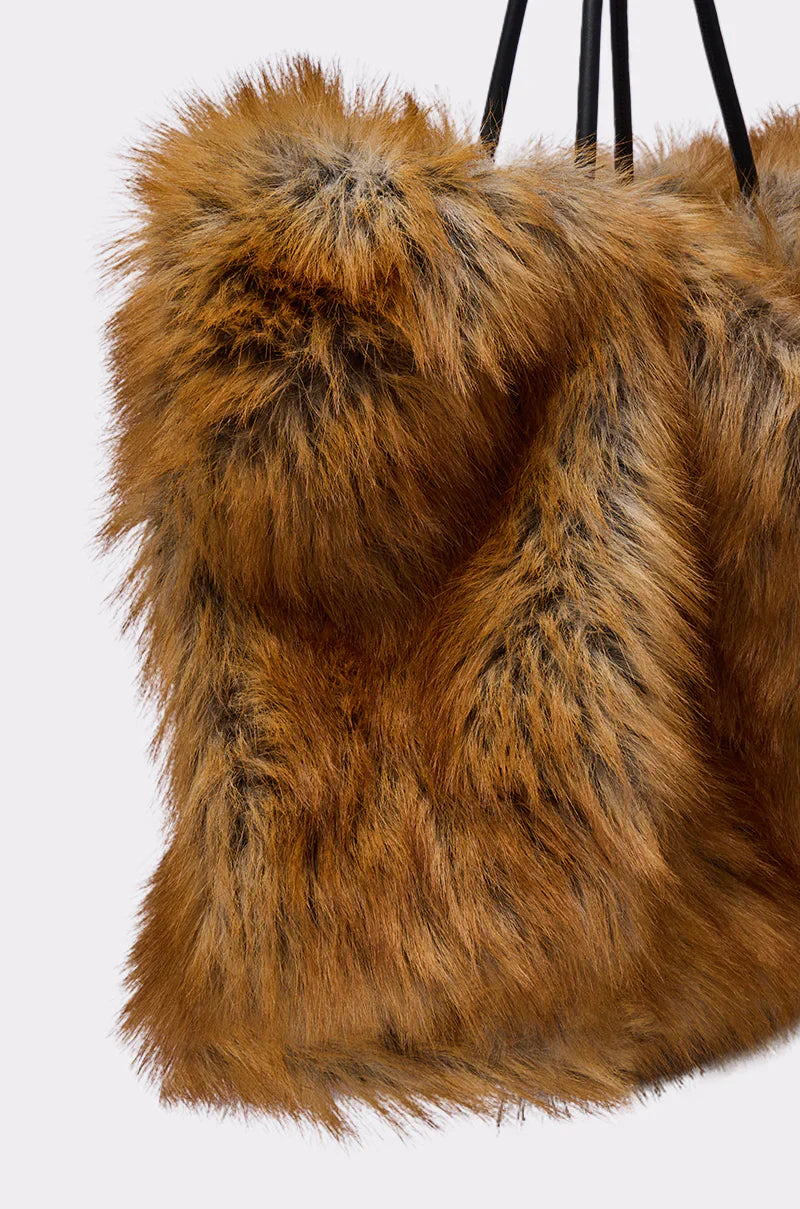 Sac Fourre-Tout 'Nova' en Fausse Fourrure