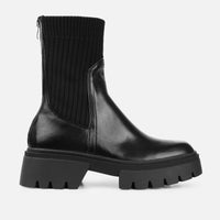 Bottines 'Brooklyn' Chunky en Tricot Noir