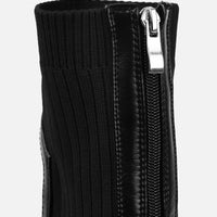 Bottines 'Brooklyn' Chunky en Tricot Noir