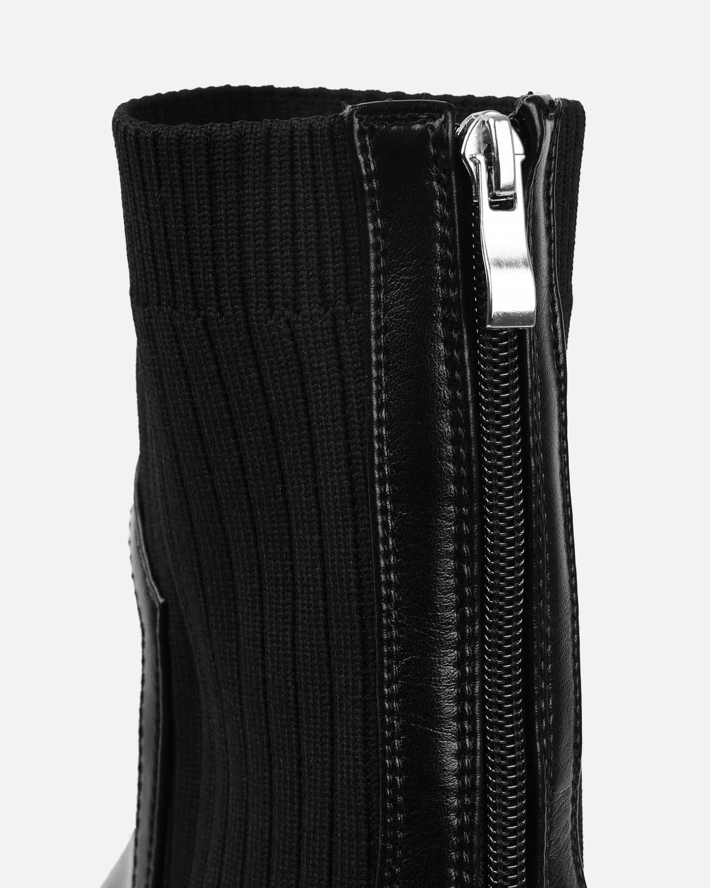 Bottines 'Brooklyn' Chunky en Tricot Noir