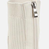 Bottines 'Brooklyn' Chunky en Tricot Couleur Pierre
