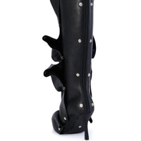 Botte noire à bouton pression Imogine
