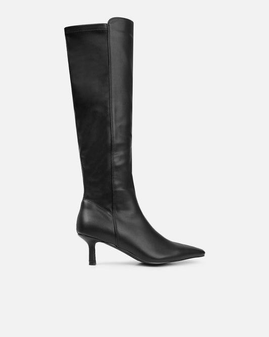 Bottes Montantes Noires Extensibles