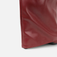 Bottes Bordeaux Plissées à Revers Hauteur Genou