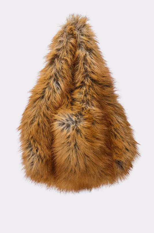 Mini Sac Fourre-Tout 'Mina' en Fausse Fourrure