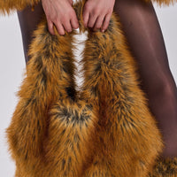 Mini Sac Fourre-Tout 'Mina' en Fausse Fourrure
