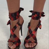 DESIGNER Chloé Sandales à Plateforme et Stiletto - Imprimé Tigre